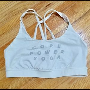 Lululemon Energy Bra - White - Corepower Logo